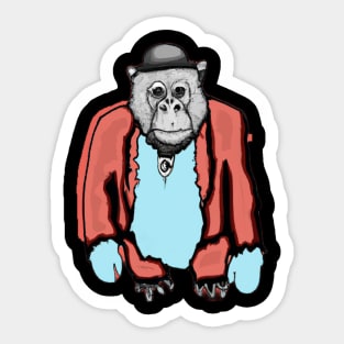 Ghost of a Gangster Gorilla Sticker